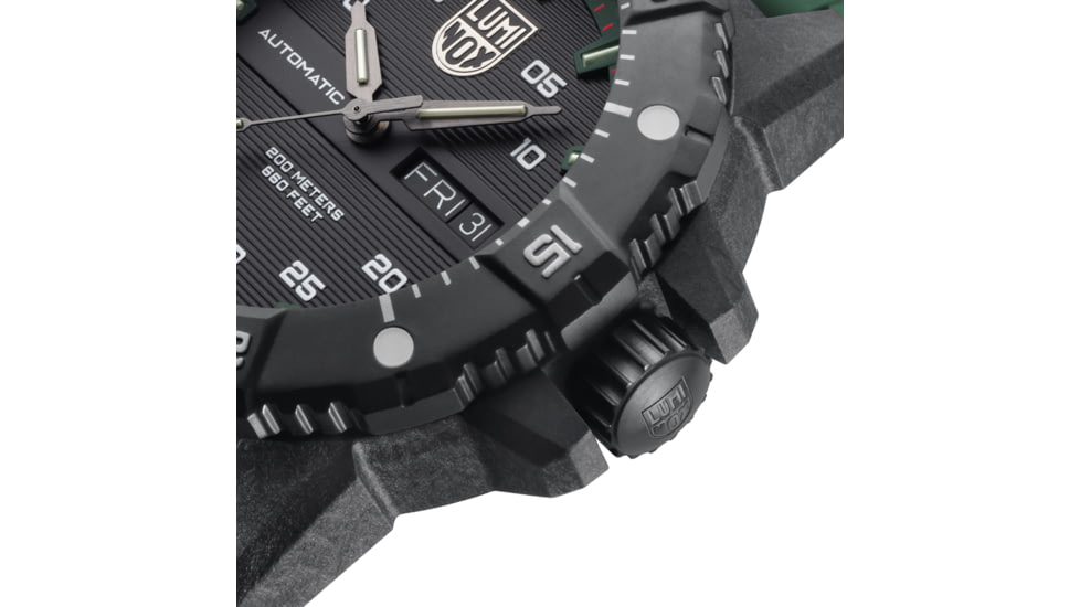 Luminox Master Carbon SEAL Automatic Watch, 45mm, Black/Green, 45mm, XS.3877