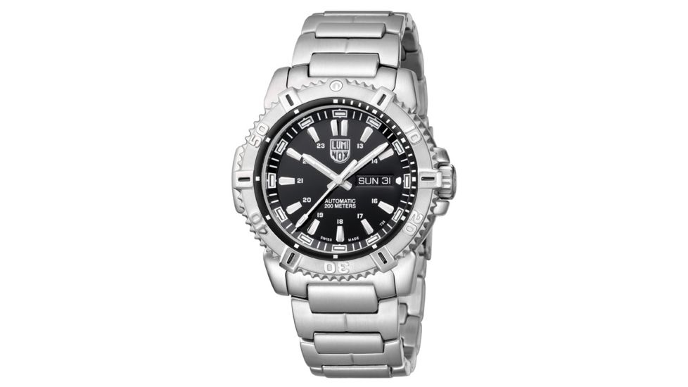 LUMINOX Modern Mariner Automatic Watch, Black/Silver, 45mm A.6502