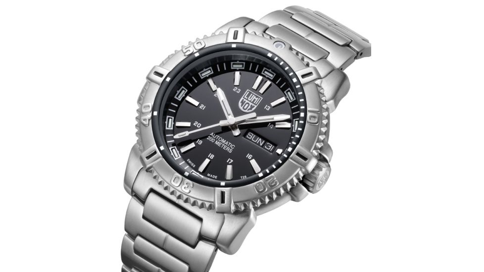 LUMINOX Modern Mariner Automatic Watch, Black/Silver, 45mm A.6502