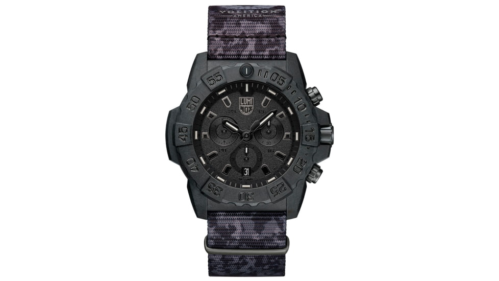Luminox Navy Seal Chronograph Watches, Black/White, 45 mm, 3581
