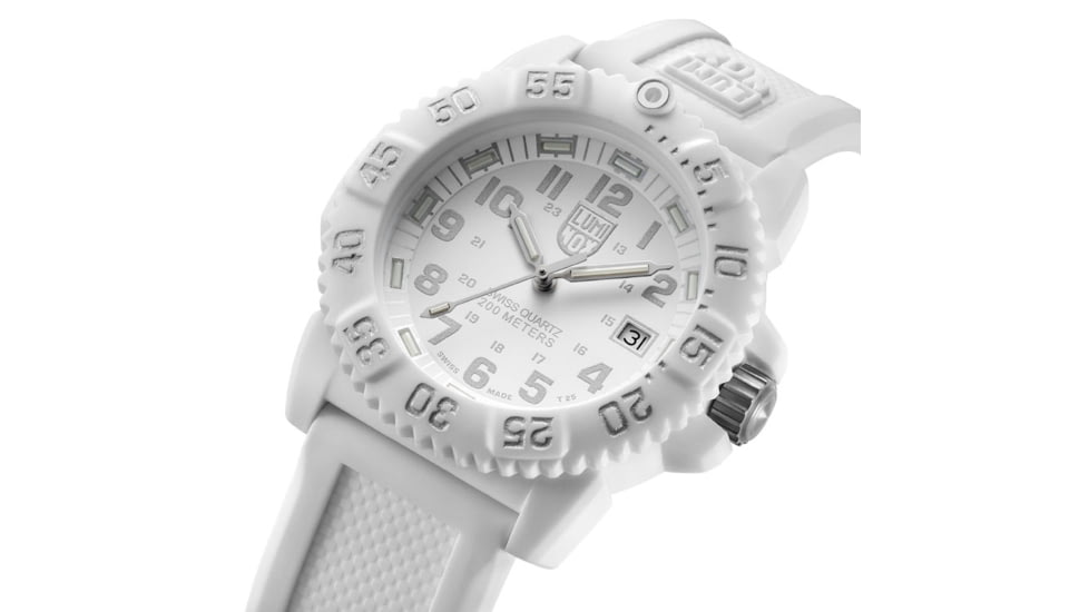 LUMINOX Navy Seal Colormark Watch, White/White, 38mm A.7057.WO