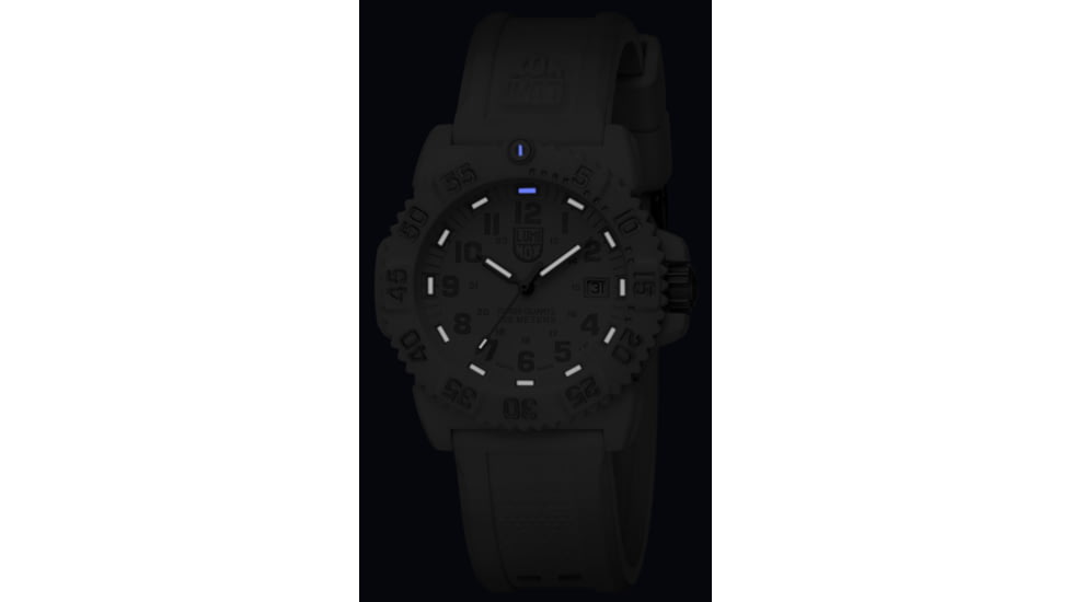 LUMINOX Navy Seal Colormark Watch, White/White, 38mm A.7057.WO