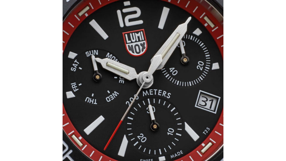 Luminox Pacific Diver Chronograph 3140 Series, Black/Red, 44mm, XS.3155