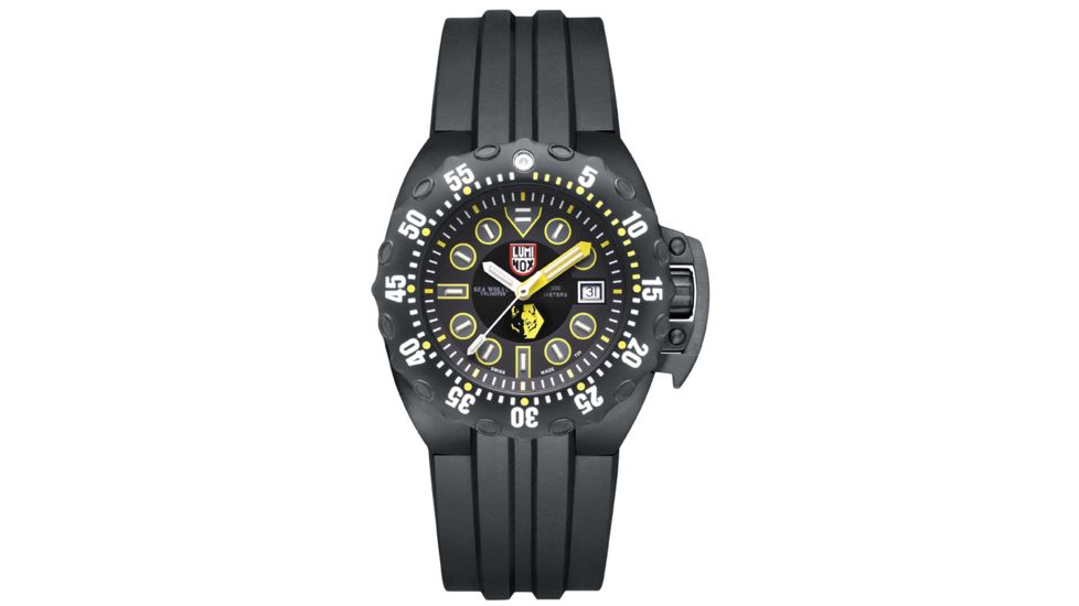 LUMINOX Scott Cassell Special Edition, Black/Yellow/White, 44mm A.1526