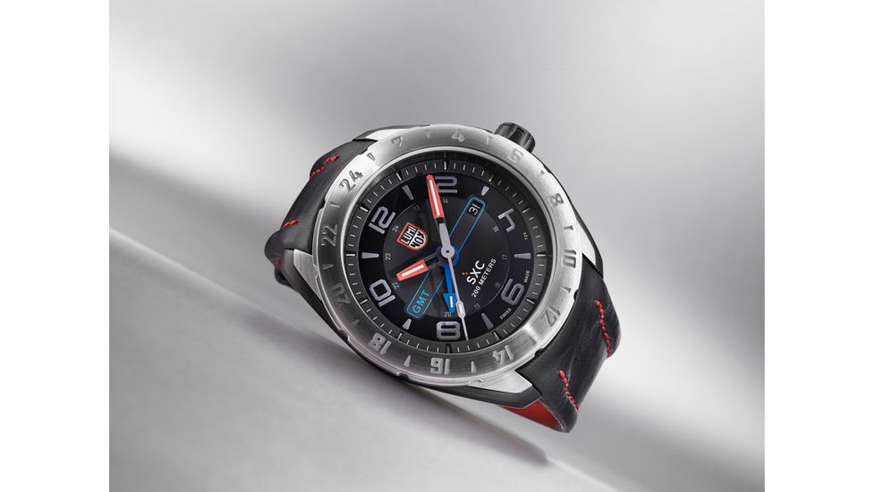 LUMINOX SXC Steel GMT Watch, Black/Gray, 45.5mm A.5127