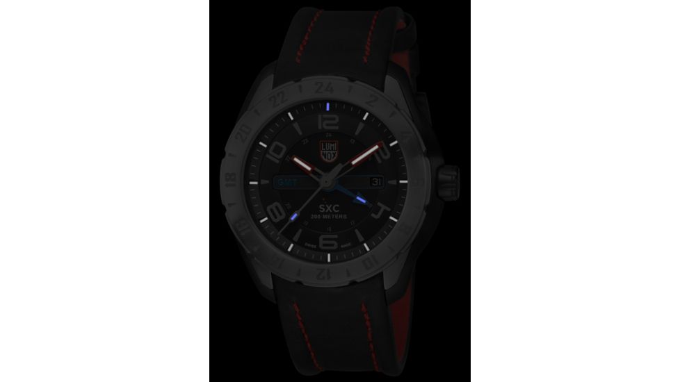LUMINOX SXC Steel GMT Watch, Black/Gray, 45.5mm A.5127