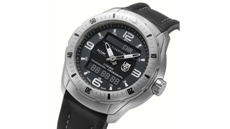 LUMINOX Sxc/Xcor Pilot Professional Titanium, Black/White, 45.5mm A.5241