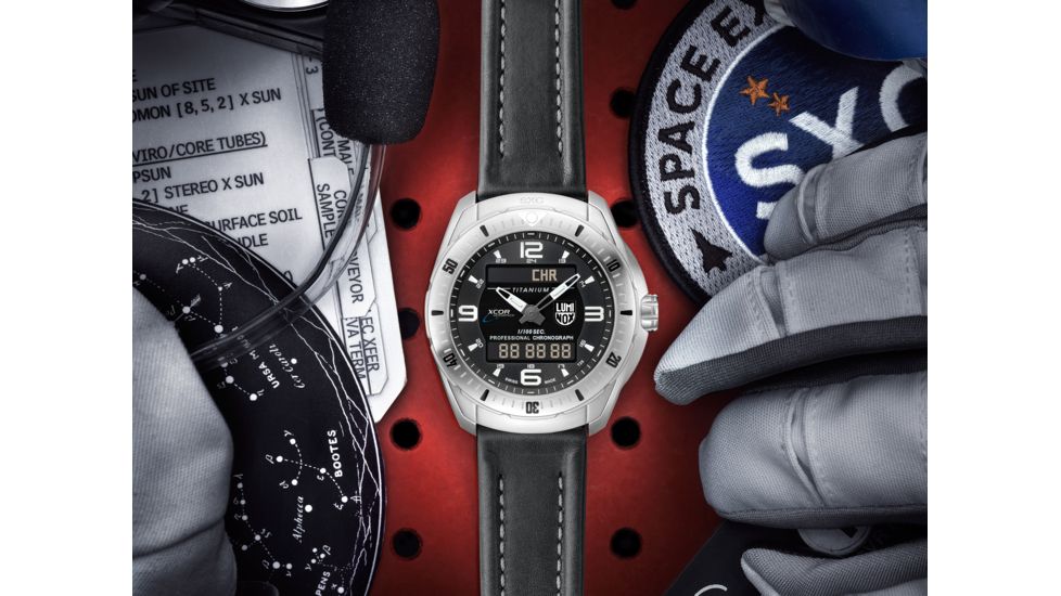 LUMINOX Sxc/Xcor Pilot Professional Titanium, Black/White, 45.5mm A.5241