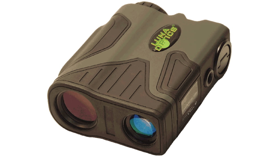 Luna Optics 7x24mm Laser Rangefinder Monocular, 2400 yds Maximum Range, Waterproof, w/ Angle Measurement &amp; Ballistic App, Green/Black, LRF2400M-PRO