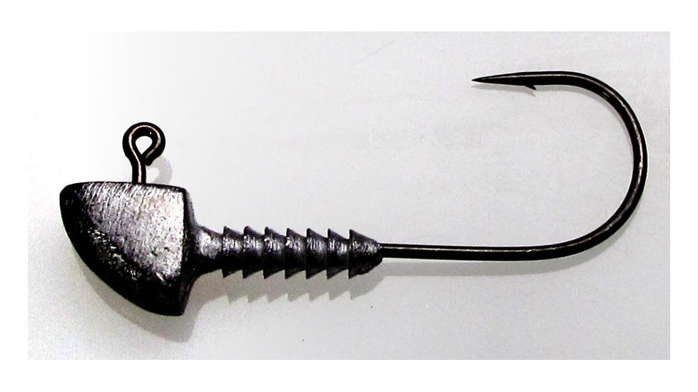 Lunker City Light Tackle Saltwater Fin-S Head with Grip 1/16 oz, 3/0 Hook, 10/Bag, 16111