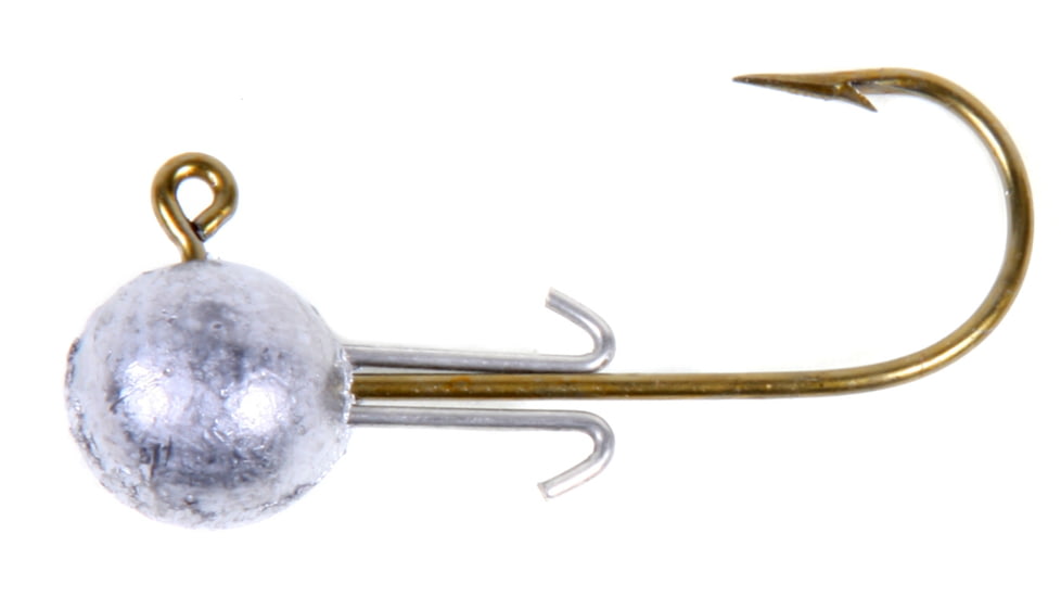 Lunker Lure BodyLok Round Crappie Jighead, 1/32 oz, Unpainted 8/Pack, 6113205