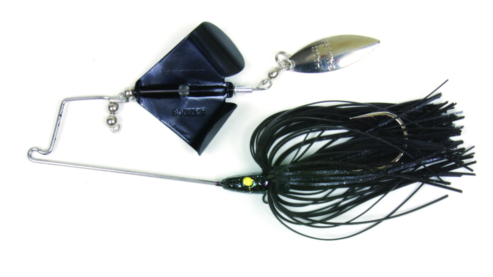 Lunker Lure JumpN Jak Buzz Bait, Black Skirt/Black Blade, 1/4oz, 37140103