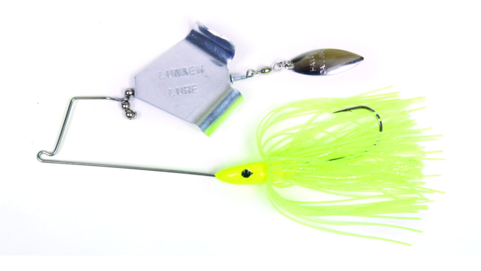 Lunker Lure JumpN Jak Buzz Bait, Chartreuse Skirt/Silver Blade, 1/2oz, 37120662