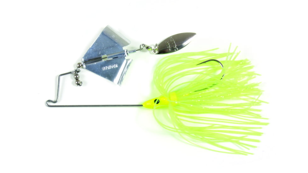 Lunker Lure JumpN Jak Buzz Bait, Chartreuse Skirt/Silver Blade, 1/4oz, 37140662