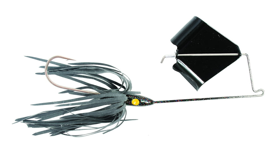 Lunker Lure Original Buzz Bait, Black Skirt/Black Blade, 1/2oz, 4212-0103