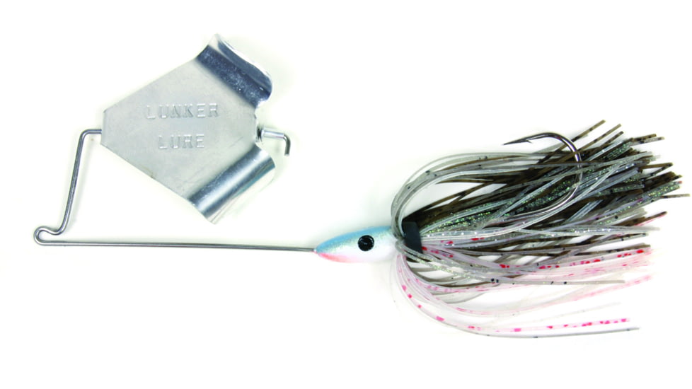 Lunker Lure Original Buzz Bait, Smokey Shad/Silver Blade, 1/2oz, 4212-3032