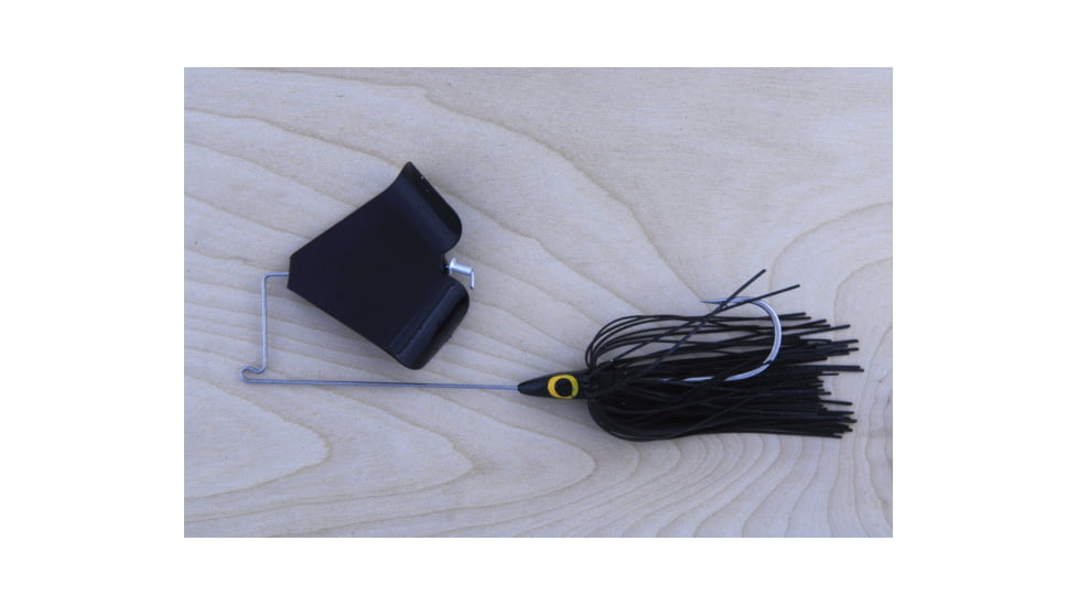 Lunker Lure Proven Winner Buzz Bait, Black Head/Black Metal Skirt/Black Blade, 3/8oz, PW311