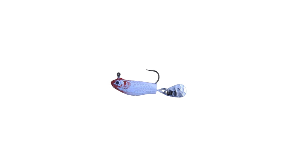 Lunker Lure Rattleback Crappie Minnow, 1/16 oz, White/Red, 5516-2181
