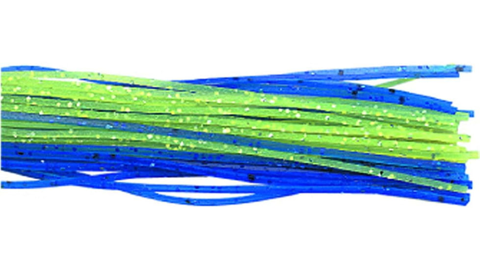 Lunker Lure Skirt, Chartreuse/White/Silver Flake, 3 1/2in, 3/Pack, SK2303