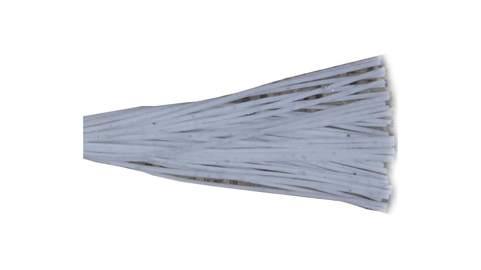 Lunker Lure Skirt, White/Silver Flake, 3 1/2in, 3 Pack, SK2309