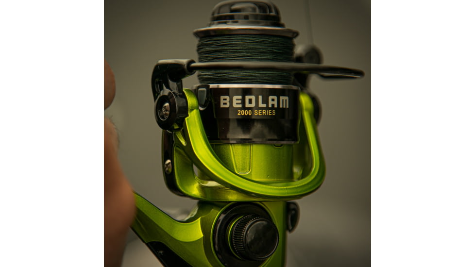 Lunkerhunt Bedlam Spinning Rod Combo, Green, 6ft 8in, SBEDCOM01