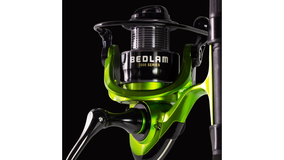 Lunkerhunt Bedlam Spinning Rod Combo, Green, 6ft 8in, SBEDCOM01