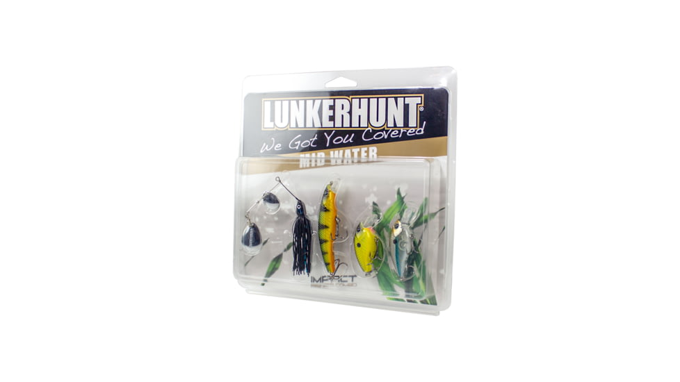 Lunkerhunt Impact Series Mid Water Combo, Assortment, ICMW01