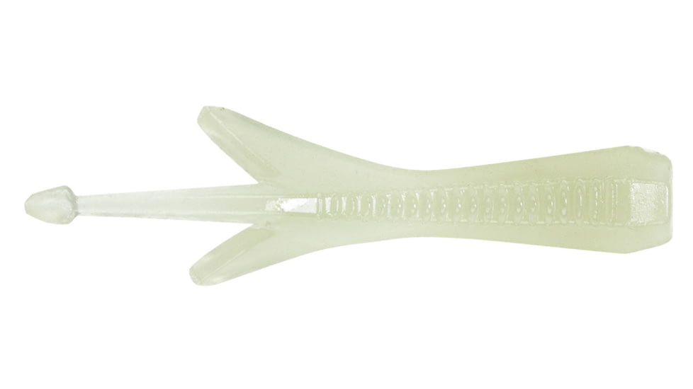 Lunkerhunt Micro Manta Bait Soft Bait, 10, 2in, Glow, HMMTA105