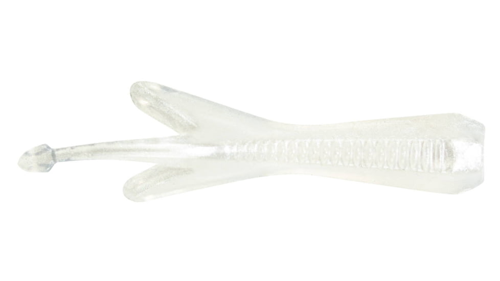 Lunkerhunt Micro Manta Bait Soft Bait, 10, 2in, Pearl White, HMMTA106