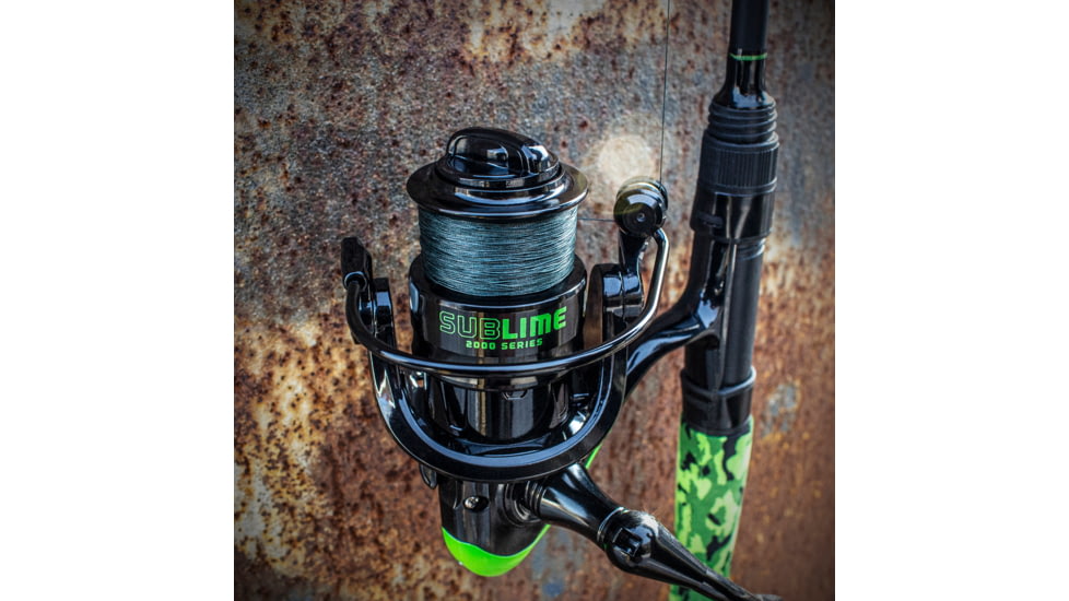 Lunkerhunt Sublime Spinning Rod Combo, Camo Green, 6ft 8in, WMCG01