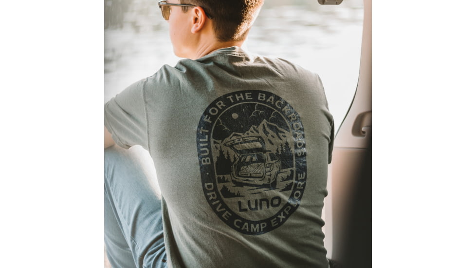 Luno Backroads T-Shirt, Moss, Small, 6572605440161