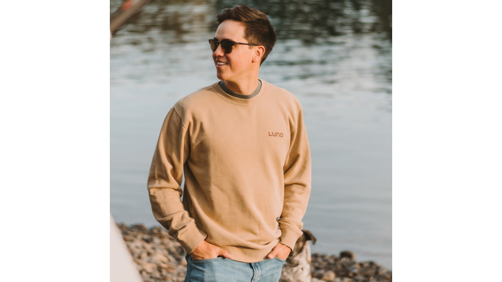 Luno Crew Neck Sweater, Sand, Small, 6572710396065