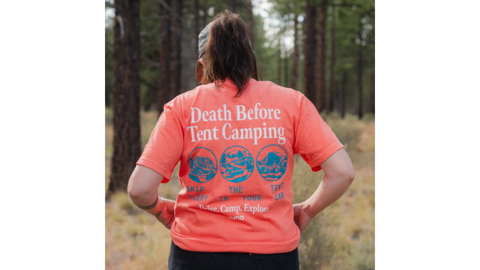 Luno Hq Death Before Tent Camping Unisex T-Shirt, LAP-007-R1-XXL
