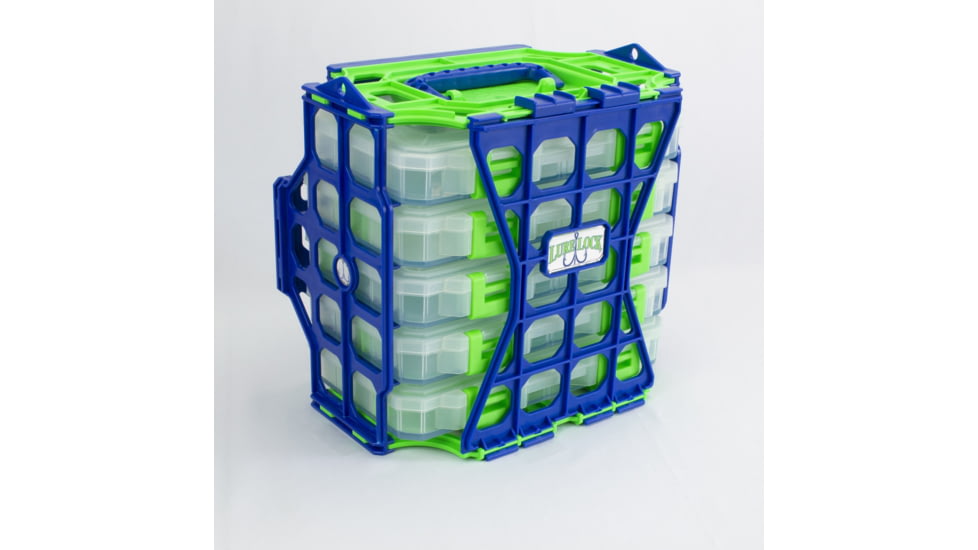 Lure Lock Lure Locker w/5 Pack of Boxes &amp; Tak Liner, Medium, Clear/Green, Green/Blue, LL2 L5-3101