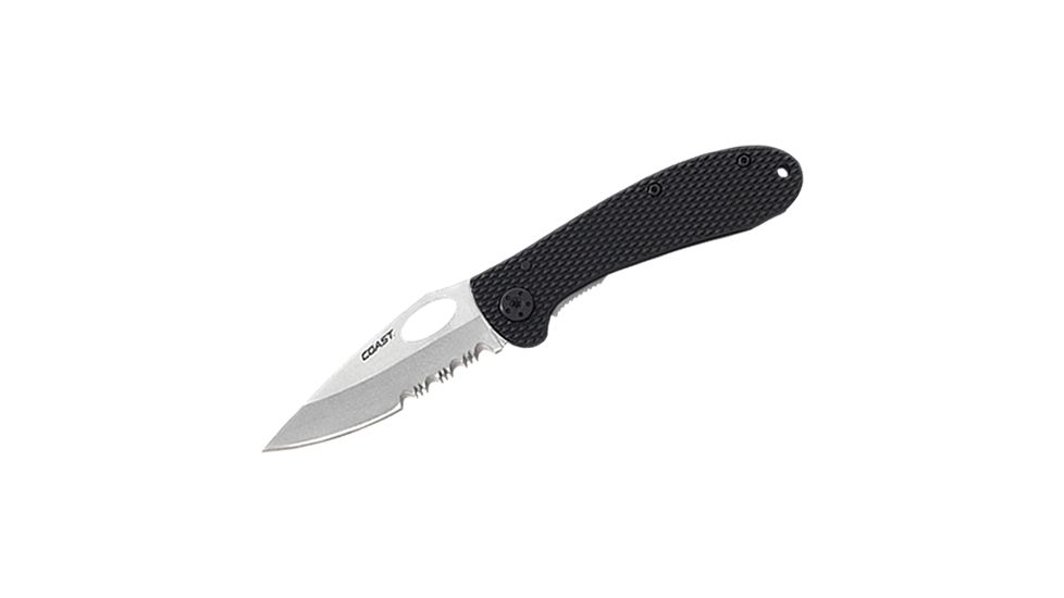 Coast LX320 Large Lockback Knife Folding, Serrated Knife CG004PL
