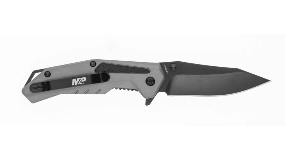 M&amp;P M2.0 Ultra Glide Folding Knife, 3in, 8Cr13MoV Steel Blade, 3.5in, Rubberized Aluminum Handle, 1100040