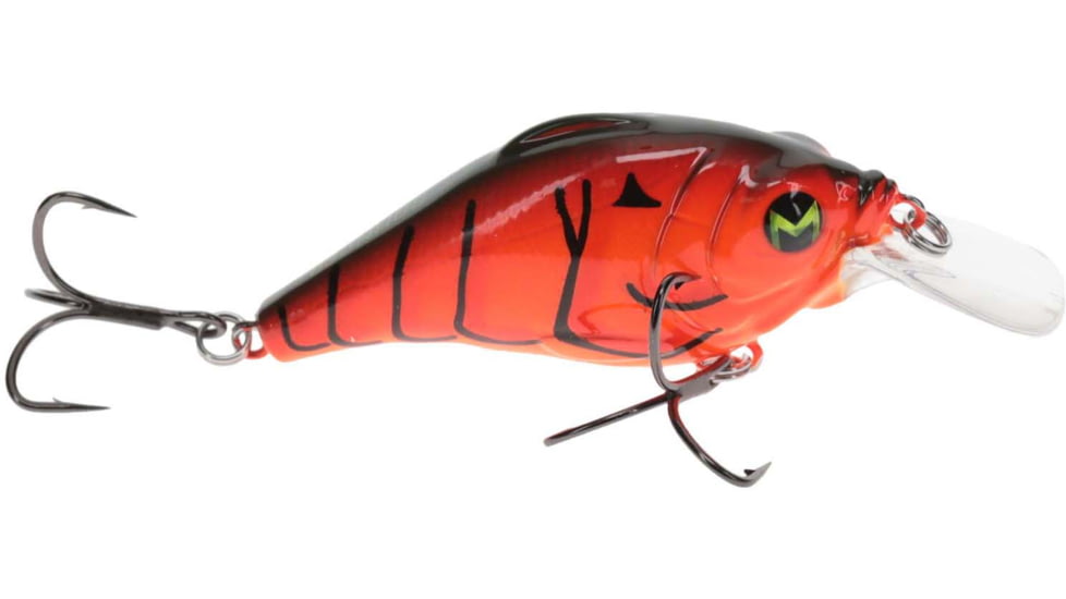 MACH Bouncer Fishing Lure, Shallow Diving Crankbait, Fire Craw, 3/8oz, HCMBB-900, HCMBB-900