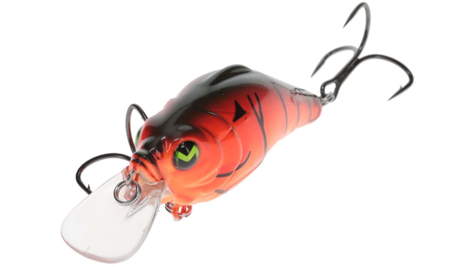 MACH Bouncer Fishing Lure, Shallow Diving Crankbait, Fire Craw, 3/8oz, HCMBB-900, HCMBB-900