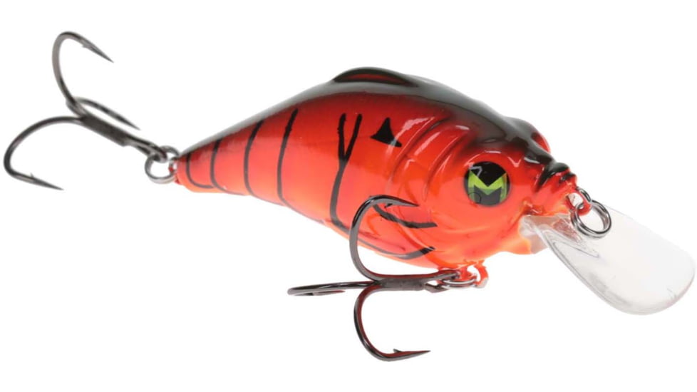 MACH Bouncer Fishing Lure, Shallow Diving Crankbait, Fire Craw, 3/8oz, HCMBB-900, HCMBB-900