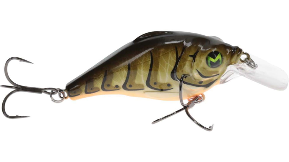 MACH Bouncer Fishing Lure, Shallow Diving Crankbait, Green Crawdaddy 3/8oz, HCMBB-905, HCMBB-905