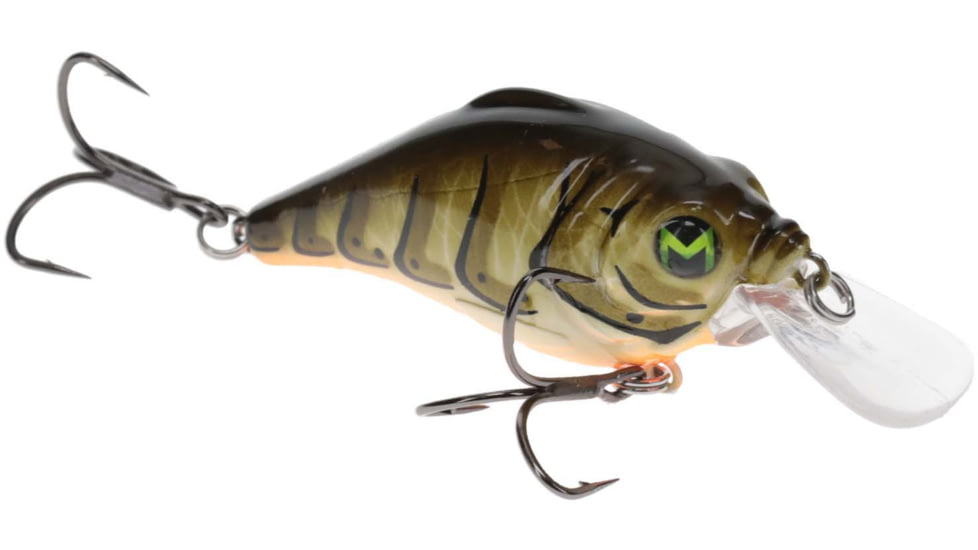 MACH Bouncer Fishing Lure, Shallow Diving Crankbait, Green Crawdaddy 3/8oz, HCMBB-905, HCMBB-905