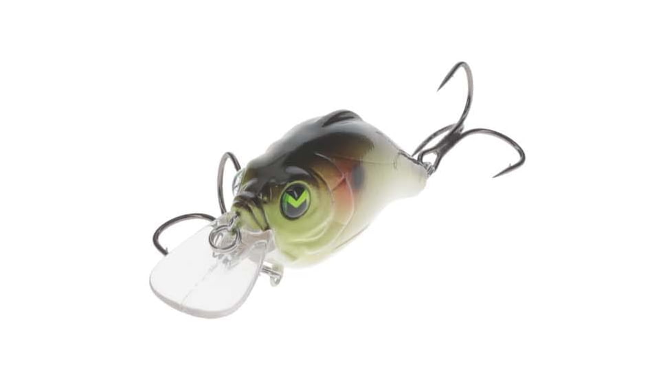 MACH Bouncer Fishing Lure, Shallow Diving Crankbait, Natural Green Shad 3/8oz, HCMBB-930, HCMBB-930