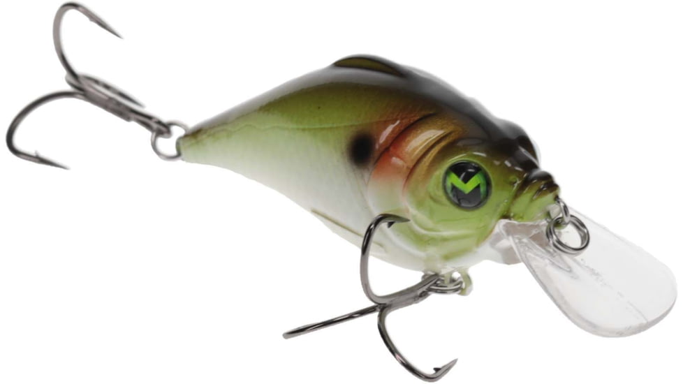 MACH Bouncer Fishing Lure, Shallow Diving Crankbait, Natural Green Shad 3/8oz, HCMBB-930, HCMBB-930