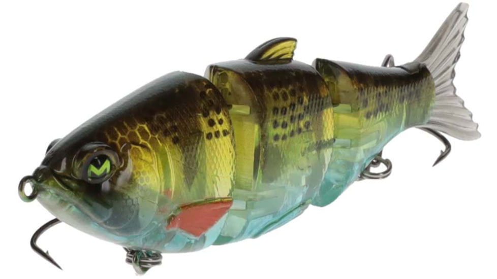 MACH Baits MachShad 90 Swimbait, Slow Sinking Jointed Swimbait, Ghost Perch, 7/16oz, HCMBMS-920, HCMBMS-920