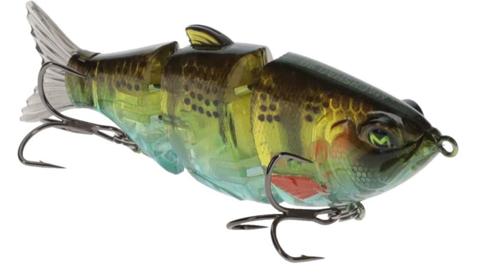 MACH Baits MachShad 90 Swimbait, Slow Sinking Jointed Swimbait, Ghost Perch, 7/16oz, HCMBMS-920, HCMBMS-920