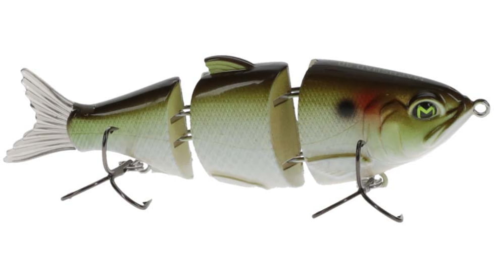 MACH Baits MachShad 90 Swimbait, Slow Sinking Jointed Swimbait, Natural Green Shad, 7/16oz, HCMBMS-930, HCMBMS-930
