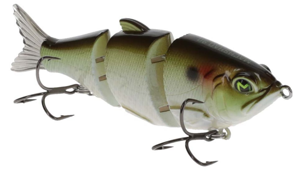MACH Baits MachShad 90 Swimbait, Slow Sinking Jointed Swimbait, Natural Green Shad, 7/16oz, HCMBMS-930, HCMBMS-930