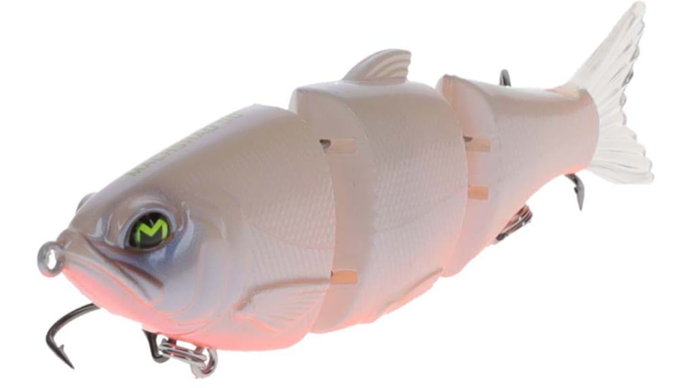 MACH Baits MachShad 90 Swimbait, Slow Sinking Jointed Swimbait, Pearl Orange Belly, 7/16oz, HCMBMS-924, HCMBMS-924