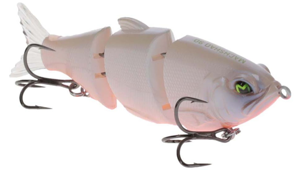 MACH Baits MachShad 90 Swimbait, Slow Sinking Jointed Swimbait, Pearl Orange Belly, 7/16oz, HCMBMS-924, HCMBMS-924