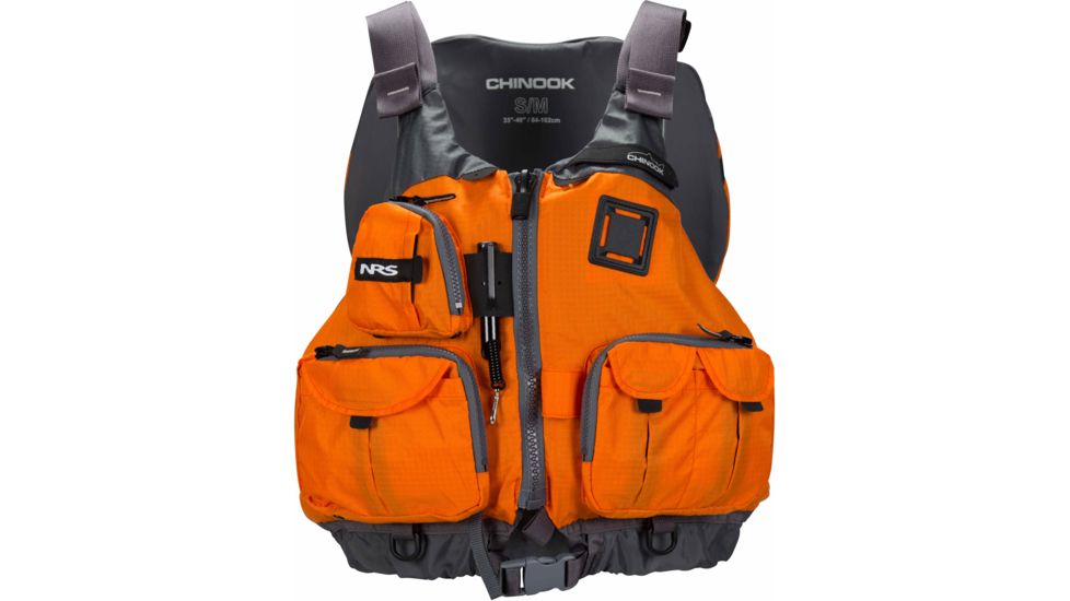 NRS Chinook Mesh Back Fishing PFD-Orange-XX-Large